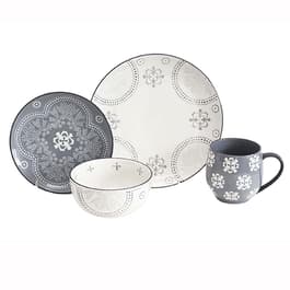 Baum Hearth 16-Piece Dinnerware Set in Grey