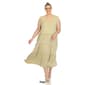 Plus Size White Mark Scoop Neck Tiered Midi Dress - image 5