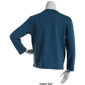 Plus Size Hasting & Smith Long Sleeve Fleece Zip Cardigan - Boscov's