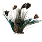 Northlight Peacock Ocelli Feather Clip-On Christmas Ornament - image 1
