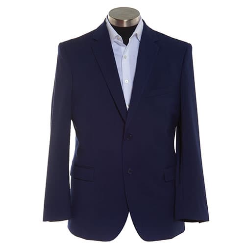 Mens Adolfo Regular Fit Blue Stretch Jacket - image 