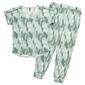 Womens Vince Camuto Short Sleeve Streaks Joggers Pajama Set - image 1