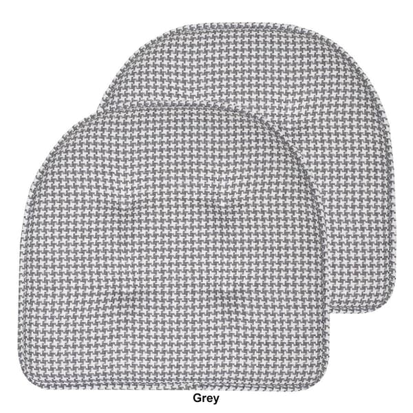 Sweet Home Collection Houndstooth Memory Foam Chair Pad