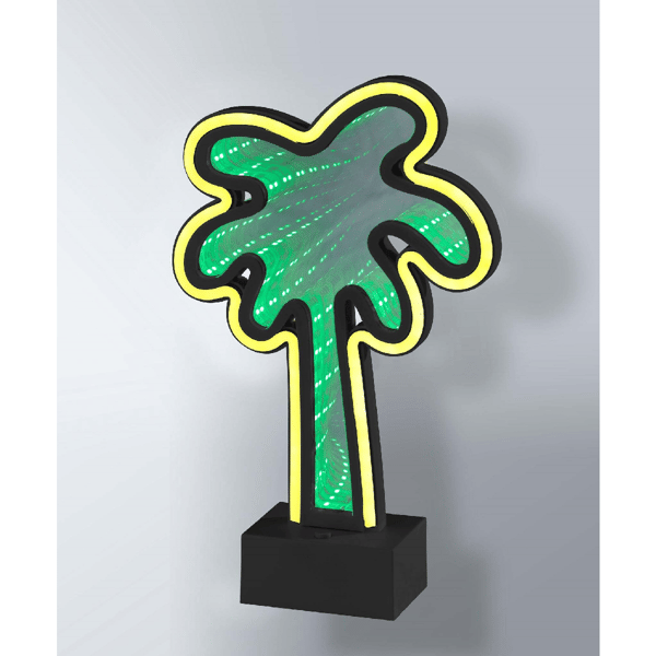 Simplee Adesso Infinity Neon Palm Tree Table/Wall Lamp
