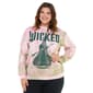 Juniors Plus Freeze Wicked Airbrush Oversized Sweatshirt - image 1