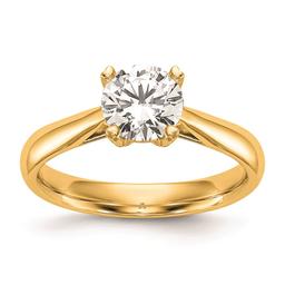Pure Fire 14kt. Yellow Gold Lab Grown Diamond Solitaire Ring