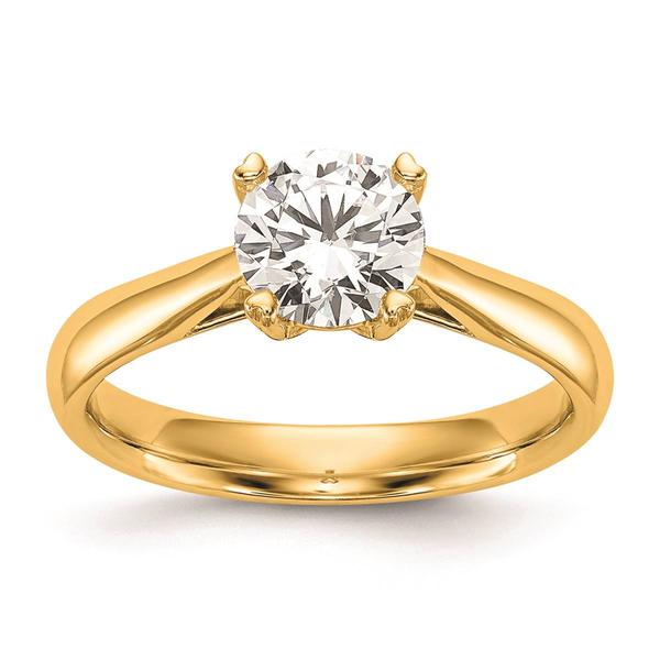 Pure Fire 14kt. Yellow Gold Lab Grown Diamond Solitaire Ring