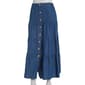 Juniors A. Byer Button Front Denim Maxi Tier Skirt - image 1