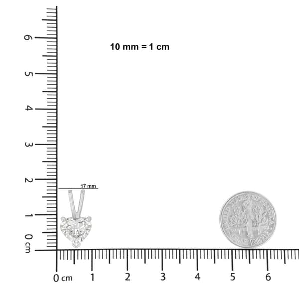 Haus of Brilliance 1/2ctw. Lab Grown Diamond Heart Pendant