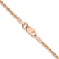 Unisex Gold Classics&#40;tm&#41; 1.5mm. Rose Diamond Cut Rope 14in. Necklace - image 1