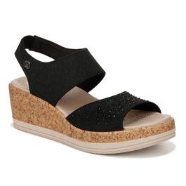 Womens BZees Reveal Bright Slingback Wedge Sandals