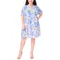 Plus Size MSK Puff Elbow Sleeve Floral Shift Dress - image 3