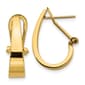 Gold Classics&#40;tm&#41; 14k Gold Polish J-Hoop Earrings - image 1