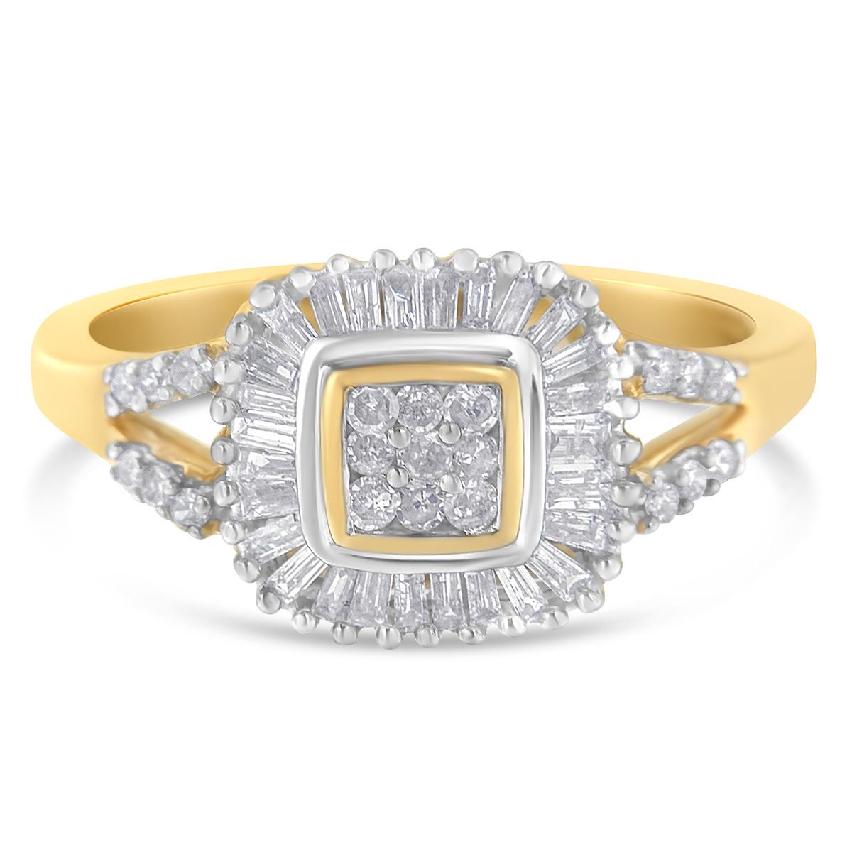 Diamond Classics™ 10kt. Yellow Gold Ballerina Ring