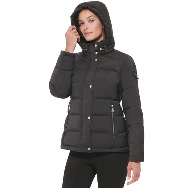 Womens Calvin Klein Down Filled Puffer Jacket With Sherpa Lining