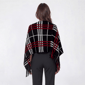 Womens Renshun Plaid Knit Poncho - image 3
