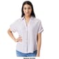 Womens Gloria Vanderbilt Demi Button Front Short Sleeve Woven Top - image 4