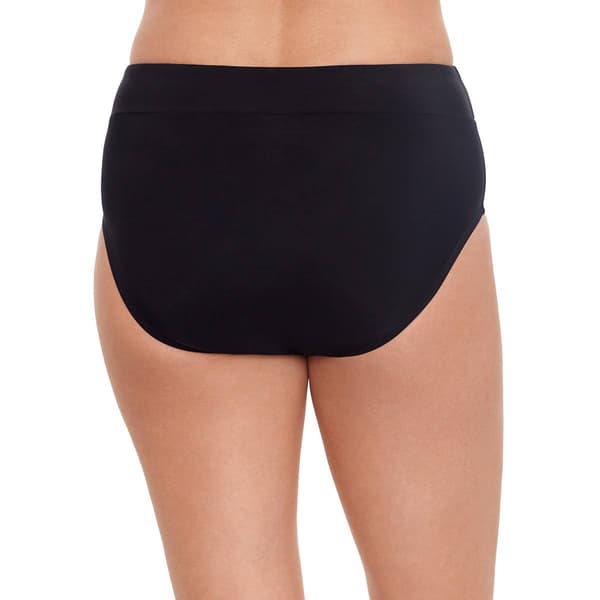 Womens American Beach Solid Shaper High Waist Swim Bottoms
