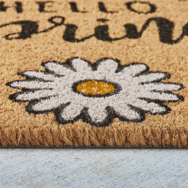 VCNY Home Hello Spring Floral Outdoor Coir Doormat