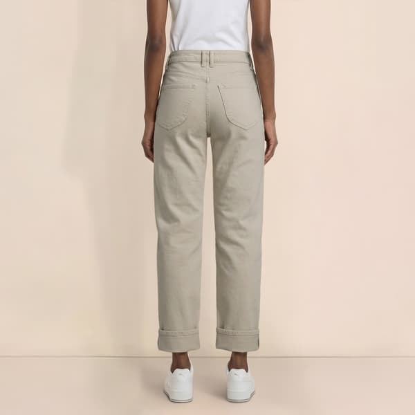 Womens Draper James 5 Pocket Straight Leg Cuffed Crop Jeans