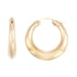 Evergold&#40;tm&#41; 14kt. Gold Graduated Hoop Earrings - image 1