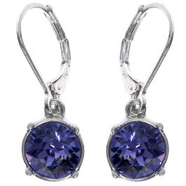 Gloria Vanderbilt Tanzanite Crystal Drop Earrings