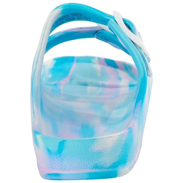 Big Girls Capelli&#174; New York Double Strap Tie Dye Slide Sandals