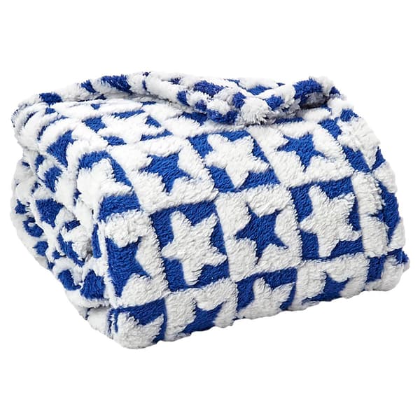 Mountain Ridge Star & Jacquard Sherpa Throw - image 