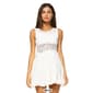 Womens White Mark Fit & Flare Lace Insert Dress - image 2