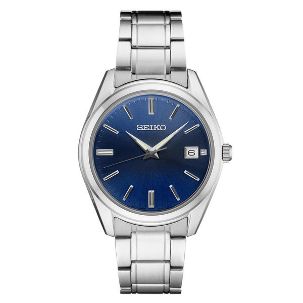 Mens Seiko Essentials Stainless Steel Watch - SUR309 - image 