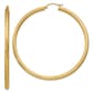Gold Classics(tm) 14kt. Gold Diamond Cut 60mm Hoop Earrings - image 1