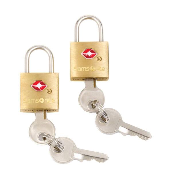 Samsonite 2pc. Brass Key Lock - image 