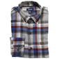 Mens IZOD&#40;R&#41; Plaid Flannel Shirt - Alloy - image 1