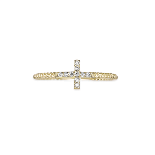 Brilliant Grown 18kt. Gold-Plated Lab-Grown Diamond Accent Ring