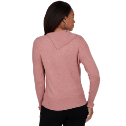 Womens Emaline Holiday Festivities Pointelle Stich Peal Sweater