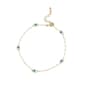 Jessica Simpson Imitation Yellow Gold Plated Evil Eye Anklet Set - image 2