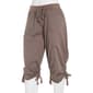 Petite da-sh Emma Rib Waist Ruched Cuff Capris Pants - image 4