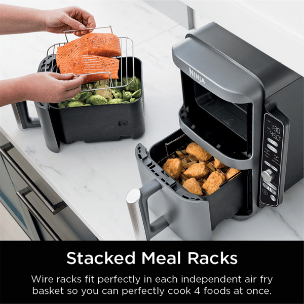 Ninja® DoubleStack XL 6-in-1 2-Basket Space Saving Air Fryer