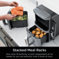 Ninja® DoubleStack XL 6-in-1 2-Basket Space Saving Air Fryer - image 7