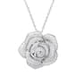 Splendere Sterling Silver Flower Pendant - image 1