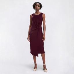 Womens Connected Apparel Sleeveless Twist Front Wrap Dress