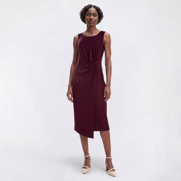 Womens Connected Apparel Sleeveless Twist Front Wrap Dress