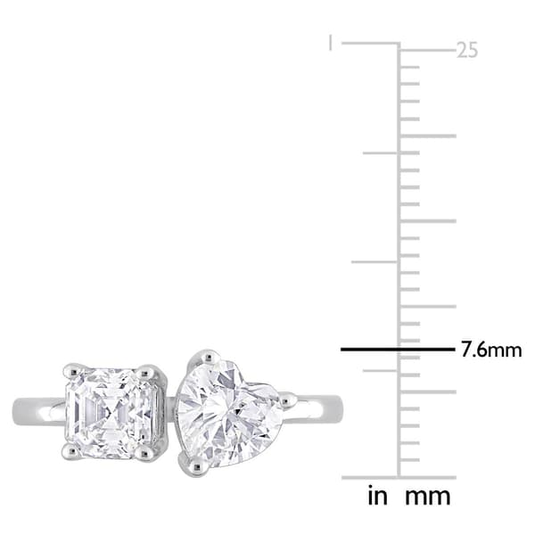 Gemstone Classics&#8482; Sterling Silver 2ct. Moissanite Ring