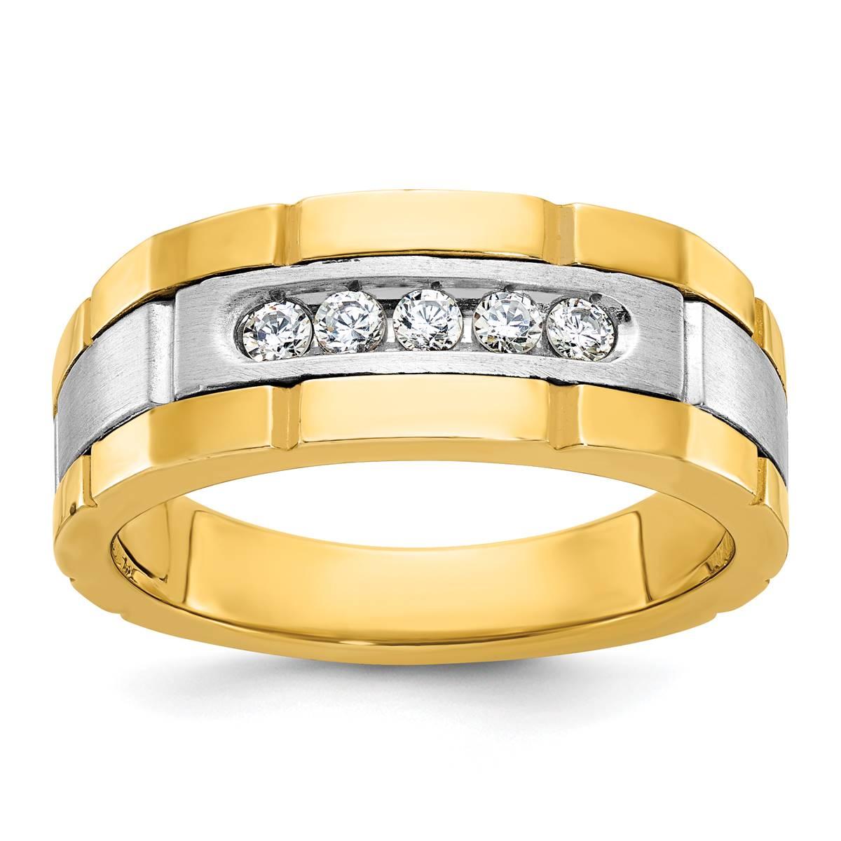 Mens Gentlemens Classics™ 14kt. Two Tone 1/4ct. Diamond...