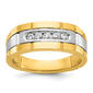 Mens Gentlemens Classics(tm) 14kt. Two Tone 1/4ct. Diamond Ring - image 1