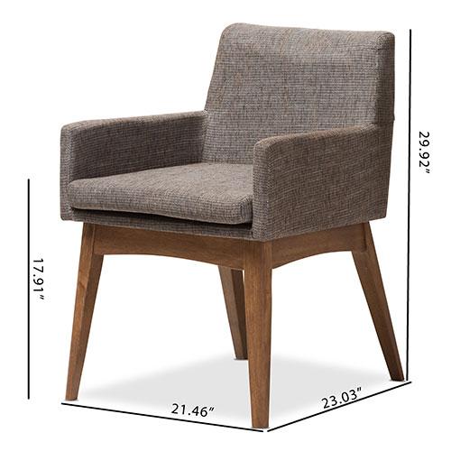 Baxton Studio Nexus Arm Set of 2 Chairs