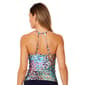 Womens Anne Cole Sunset Dot Hi-Neck Tankini Swim Top - image 2