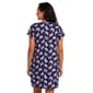 Plus Size Charmour Ruffled Short Sleeve Butterfly Nightshirt - image 3