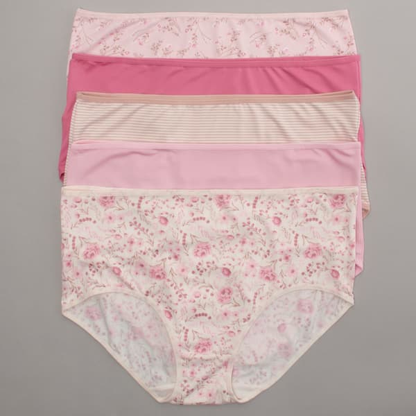 Plus Size Laura Ashley(R) 5pk. Brief Panties - LS9271-5PKSJ