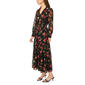 Plus Size MSK Long Sleeve Floral Tiered Midi Dress - image 3